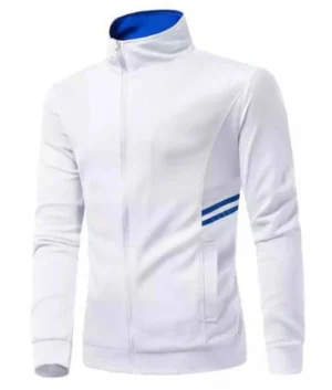 Tracksuit White and Indian Blue patti
