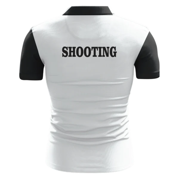 Shooting Polo-Tshirts Black and White - Image 2