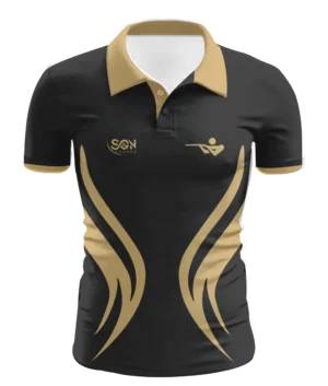 Shooting Polo T-shirts Golden and Black
