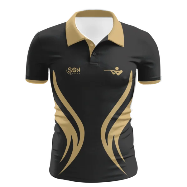 Shooting Polo T-shirts Golden and Black